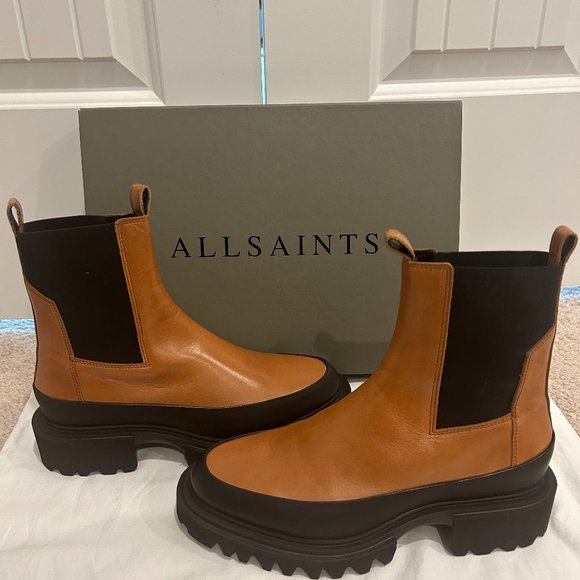 All Saints Shoes - ALL SAINTS Harlee Leather Boots Women's Size 8